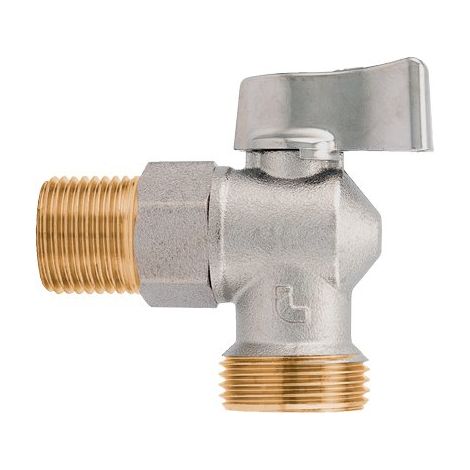 Rubinetto Valvola a Sfera per Lavatrice 392 Itap Ottone Cromato 1/2MX3 4 M
