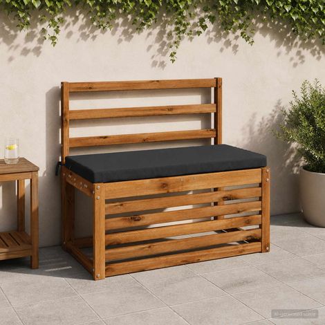 vidaXL 2-Piece Bench Cushions SOEST 100% Polyester Dark Blue (1/5)