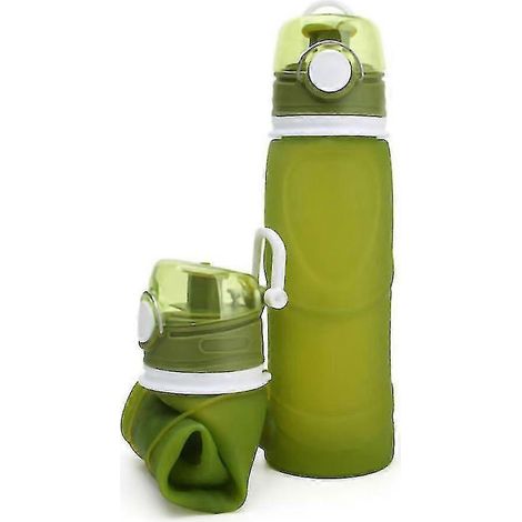 Faltbare Wasserflasche aus medizinischem Silikon, BPA-frei (1/4)