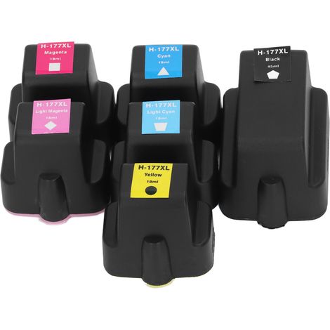 Tintenpatronen für Drucker 3210/3310: Gleichmäßiges Drucken, 6 Farben (Schwarz, Cyan, Magenta, Cremeweiß, Hellgelb). (1/5)