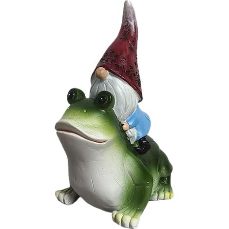 Kunstharz Skulptur Mit Auf Frosch Miniatur Gesichtslose Deko