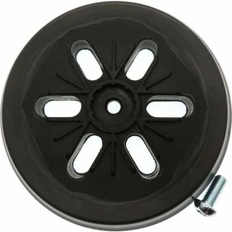 Patin de ponçage pour ponceuse excentrique Bosch GEX 150 AC, PEX 15 AE, GEX 150 Turbo, 150 mm, avec vis (1/5)