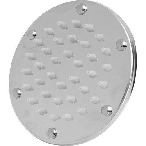 Pommeau de douche fixe 4 pouces standard chromé jet unique anti-calcaire pour salle de bain (1/5)