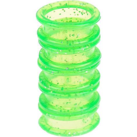Ciseaux à cheveux en gel de silice (lot de 5), ciseaux de coiffure circulaires, vert (1/5)