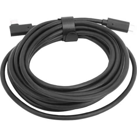 Câble de connexion caméra USB-C vers USB-C de 5 m pour la réalité virtuelle, avec transmission haute vitesse. (1/5)