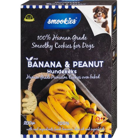 Smookies Banane & Erdnuss, 200g - ein Keks, den Hunde lieben