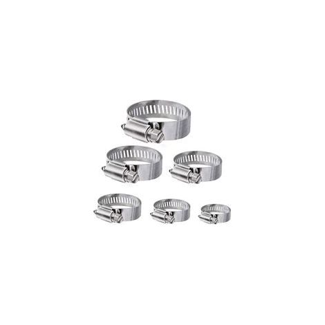 Schlauchschellen, 36 Stück verstellbare Edelstahl-Schlauchschellen im Bereich von 6–51 mm, Sortiment in 8 Größen für Haushaltswasserschläuche, Benzintanks, Kfz-Schläuche usw. (1/4)
