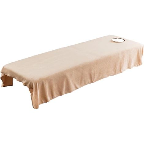 Drap de lit lavable et réutilisable pour tables de massage - Housse de lit de traitement de massage pur pour salon de beauté et spa - 190x80 cm (1/4)