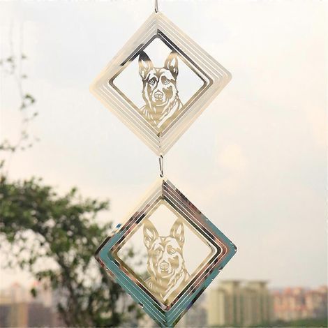 Carillon éolien d'extérieur avec girouette 3D, cadeau pour femme, C-- (1/5)