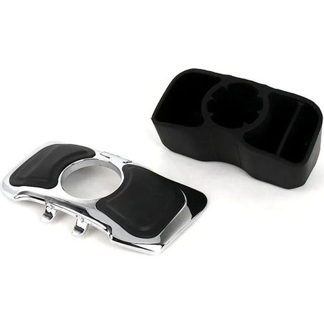 Kit di accessori per moto: vano portaoggetti per Gold Wing GL1800 GL 1800 GOLDWING F6B 2012-2017, nero e argento. (1/2)