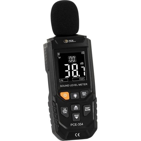 Strumento di misura del livello sonoro PCE PCE-354 30...130 db 20...12500 Hz Leq LAP LCP valutazione della freque (1/5)