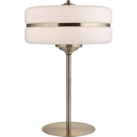 Lampada da Tavolo Sarod 40x60 cm Bianco e Dorato