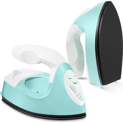 Mini-Bügeleisen für Bastelarbeiten, Mini-Heißpresse, tragbares und praktisches Mini-Bügeleisen, kleines Bügeleisen mit Ladestation und Zubehör für Perlen, Aufnäher, Kleidung und Schuhe (1/5)