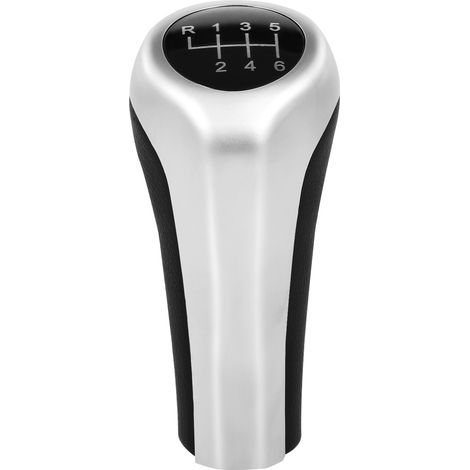 Pommeau de levier de vitesse à 6 vitesses, 25117566267 Pommeau de levier de vitesse à 6 vitesses pour voiture, remplacement universel pour BMW E46 E90 E91 E92 X1 X3 X5 (1/5)