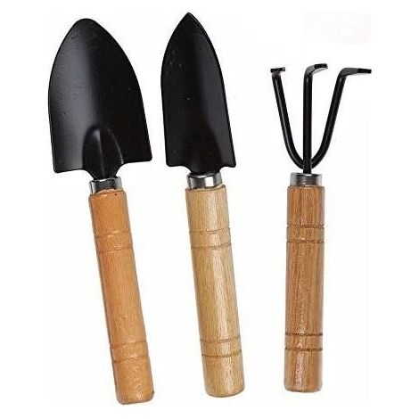 3 outils de jardin, râteau à bêche et manche de pelle, outils de sécurité pour enfants de jardin intérieur et extérieur (1/5)