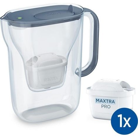 BRITA Caraffa Filtrante Acqua Style Essential  Essential Stone Blue 2,4 Litri