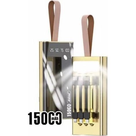 Andowl - Power Bank Q-cd900 15000mah Portatile Ricarica Rapida Indicatore Alimentazione Torcia Led - (1/5)