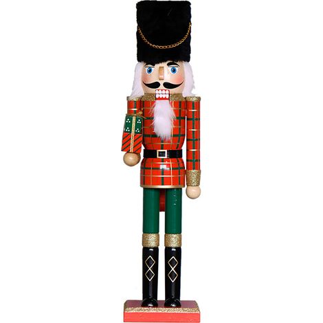 Casse-Noisette en Bois de 50 cm  Ornement Figurines de Casse-Noisette de Noël