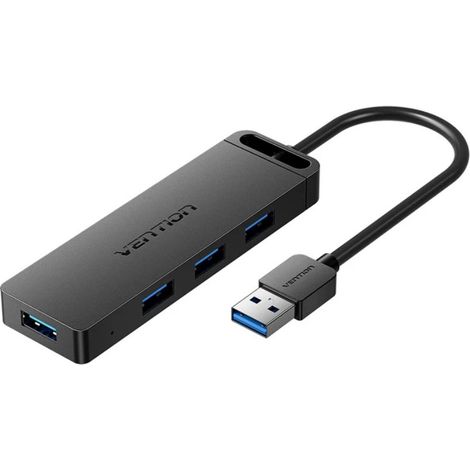 Hub usb 3.0 vention chlbb-scb2/ 4xusb/ 1xusb tipo-c pd