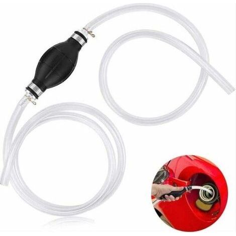 Pompe À Main Essence Portable Avec Tuyau 2M Transfert Carburant Manuel Urgence (1/4)