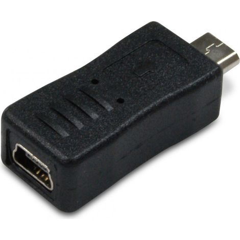 Adaptateur mini USB fem./micro-USB mâle (1/2)