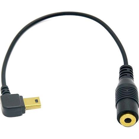 Câble adaptateur audio mini USB vers mini USB 3,5 mm pour microphone 3,5 mm compatible GoPro Hero 4 et 3 (1/4)