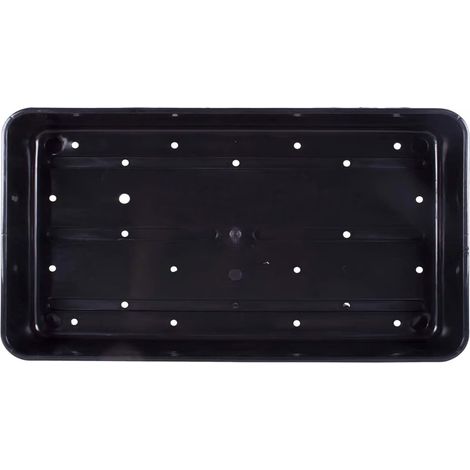12 x Plastic Heavy Duty Seed Trays With Strong Rim For Extra Rigidity