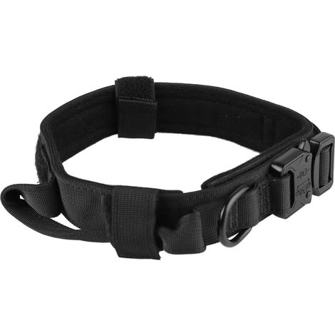 Hundehalsband mit Edelstahlschnalle, verstellbar, aus dickem Nylon, für mittelgroße und große Hunde, für das Training im Freien (1/5)