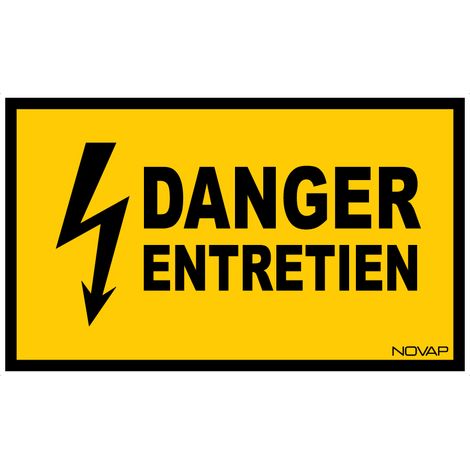 Panneau Danger entretien - Rigide 330x200mm - 4161358