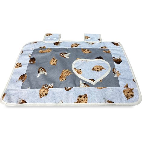 COPRIFORNO copri forno CANI GRIGIO scuro
