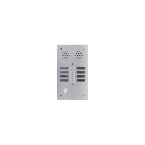 Plaque a.v alu 6mm 2r 08bp - URMET 7772/8 (1/2)