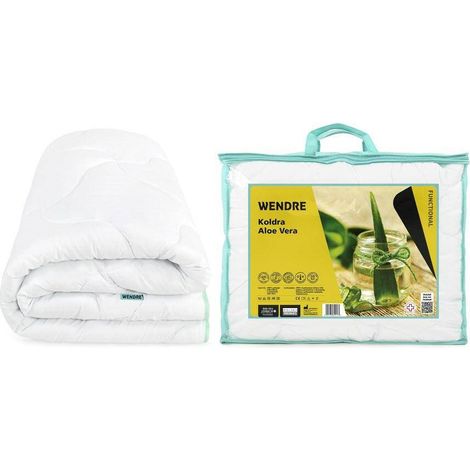Couette blanche anti-allergique 160x200 cm (1/2)