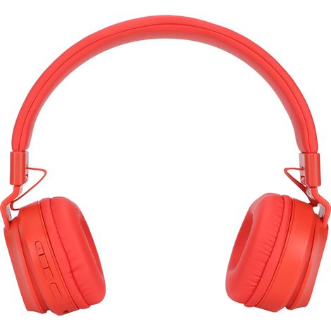 Fingertime BOBO1 Bluetooth-Kopfhörer für Kinder: kompatibel mit kabelgebundenem Betrieb, Speicherkarten- und Kinderwiedergabemodus (rot). (1/5)