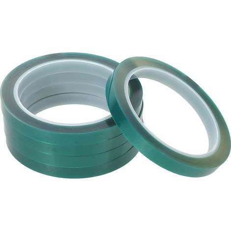 5 rouleaux de ruban adhésif PET haute température pour sublimation et presse à chaud, résistant la (1/5)