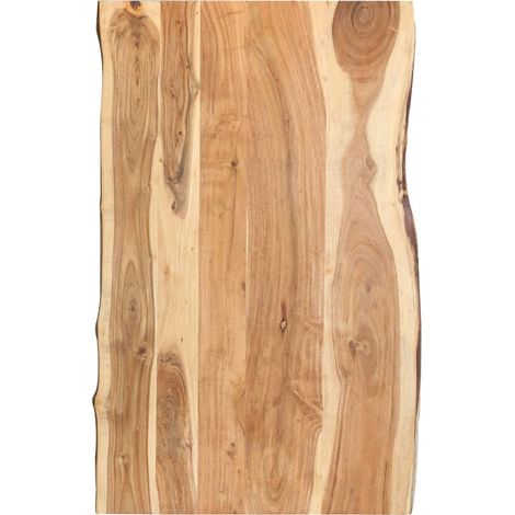 Dessus de table Bois d'acacia massif 100x(50-60)x3,8 cm (1/5)