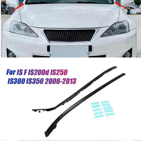 par de molduras para pilares de parabrisas con clips para Lexus IS F IS200D IS250 IS300 IS350 06-13