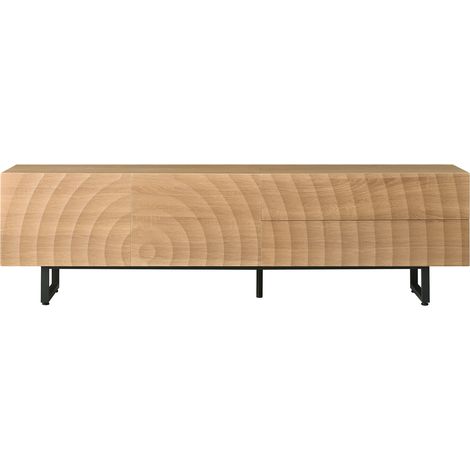 Modernes TV-Lowboard in Naturholzoptik 180 x 38 x 51,5 cm (1/5)