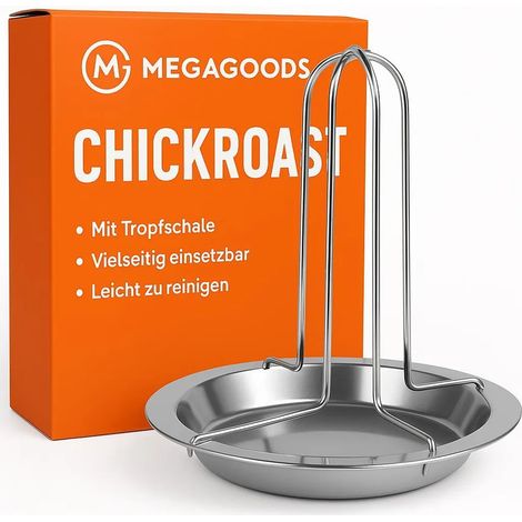 Rôtissoire à poulet, grille de cuisson, antiadhésive, four barbecue en acier au carbone DE. (1/5)