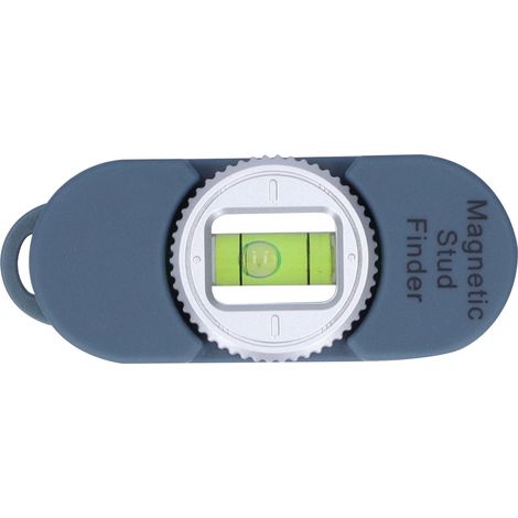 Détecteur de métaux portable avec niveau magnétique pour vis et clous en acier, gris (1/5)