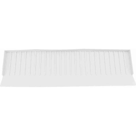 Protection de rebord d'évier extensible en silicone anti-éclaboussures, tapis multifonctionnel pour comptoir, évier de cuisine et baignoire, blanc (1/5)