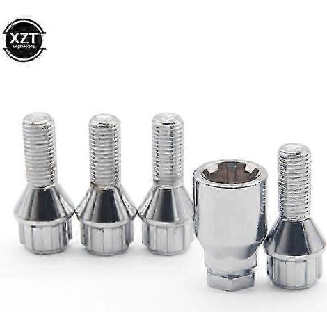FD010 4M12 x 1,5 +1 Boulon antivol de roue en alliage d'aluminium, vis et écrou pour BMW E30 E36 E46 E81 E82 E87 E88 E90 2003-2013 (1/3)