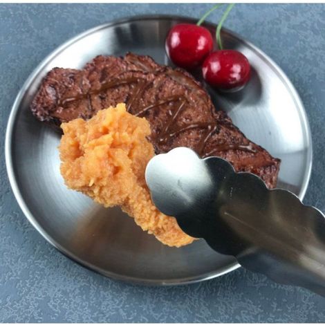 Pinces en acier inoxydable de 30 cm - Idéales pour les buffets, les grillades et les salades - Poignées souples antidérapantes (1/2)