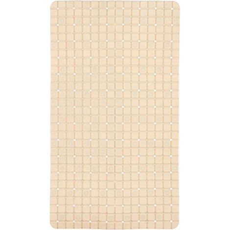 Alfombra baño antideslizante beige 68x38cm 90984 berilo