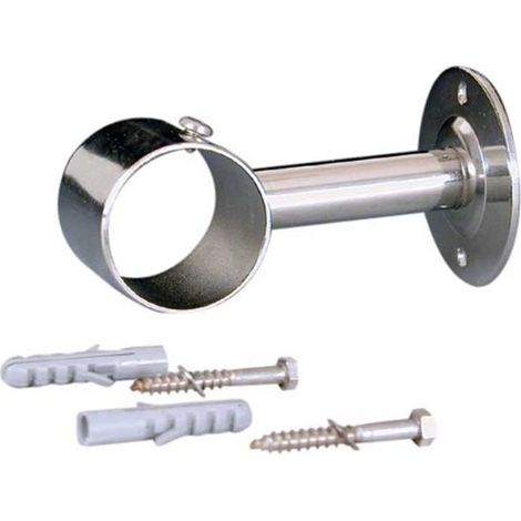 Supporto dritto con piastra in acciaio inox Compatibile con corrimano Ø 43 mm Accessori per piscine