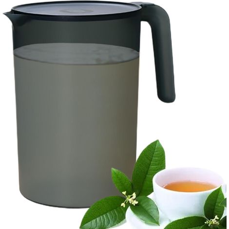 1 Pichet,Plastique,Capacité 2L,Couvercle,Résistant -20 à 120°C,Maison,Camping