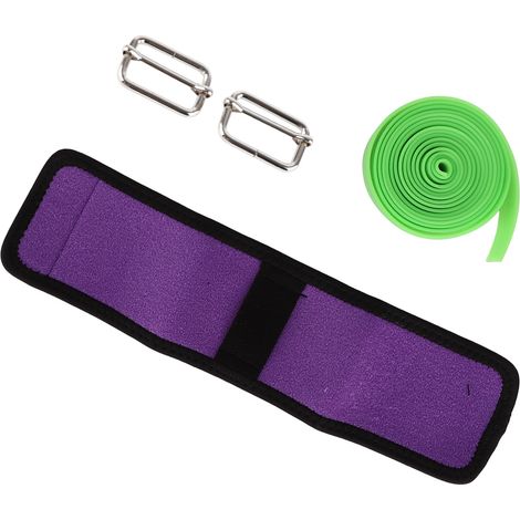 Sangle élastique ajustable pour entraînement, bande de résistance physique, thérapie de rééducation, aide à la marche pied tombant, lot de 1, noir, extensible et durable. (1/5)
