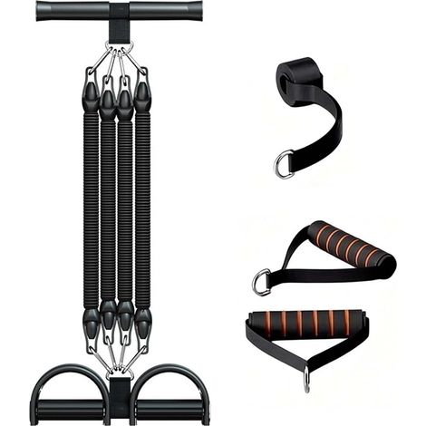 Resistance Band, Bodybuilding Resistance Band with Handles and Door Anchor, Fitness Resistance Band, Sport Elastic for Arms, Legs, Waist and Abdomen (1/5)