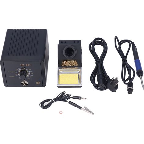 Station de soudage 90W HK-901AU 220V, fer à souder avec réglage de température par molette, prise européenne, machine à braser professionnelle (1/5)