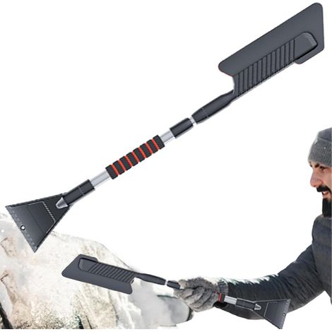 Grattoir à Glace pour Voiture Pelle Rétractable pour Déglaçage Pelle à Neige pour Camping-cars Voitures Camions Pare-brise Fenêtres de Maison Nettoyage Hiver Automobile (1/5)
