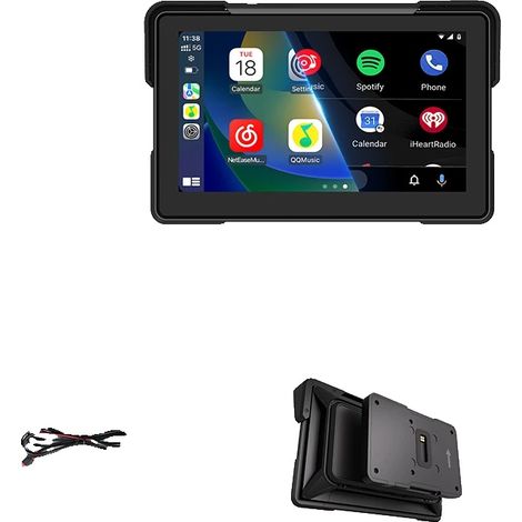 Radio para motocicleta, compatible con CarPlay inalámbrico, diseño resistente al agua, para BMW (1/2)